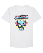 Hello summer - Mica Elefănțica Tricou mânecă scurtă guler larg Bărbat Skater