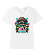 Hello summer - Leu paraleu Tricou mânecă scurtă guler V Bărbat Presenter