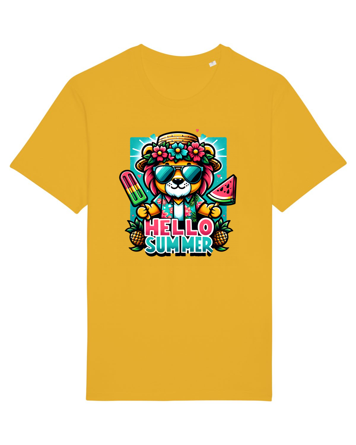 Tricou mânecă scurtă Unisex Rocker Spectra Yellow