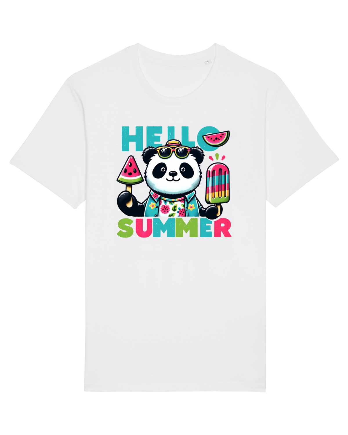 Tricou mânecă scurtă Unisex Rocker White
