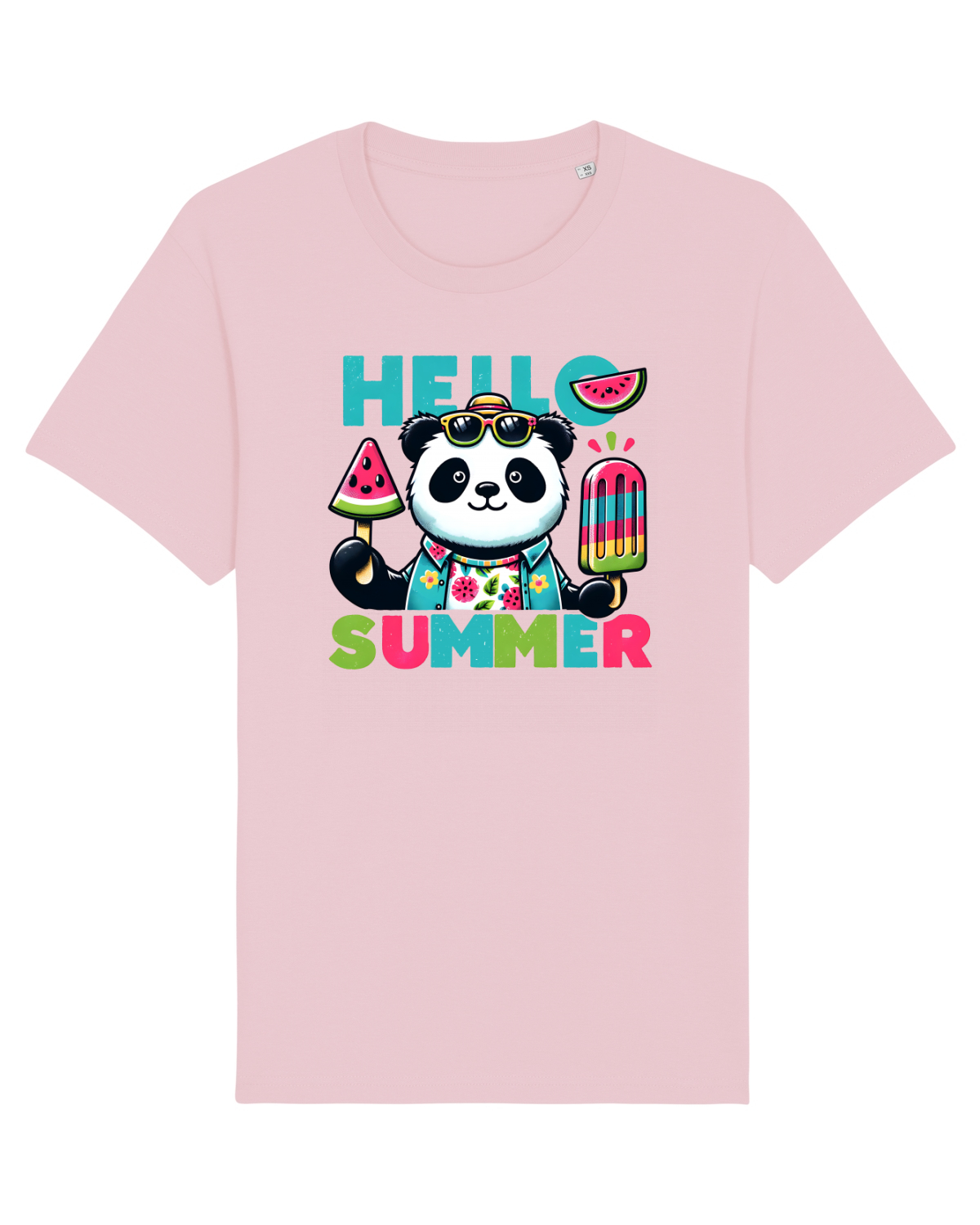 Tricou mânecă scurtă Unisex Rocker Cotton Pink