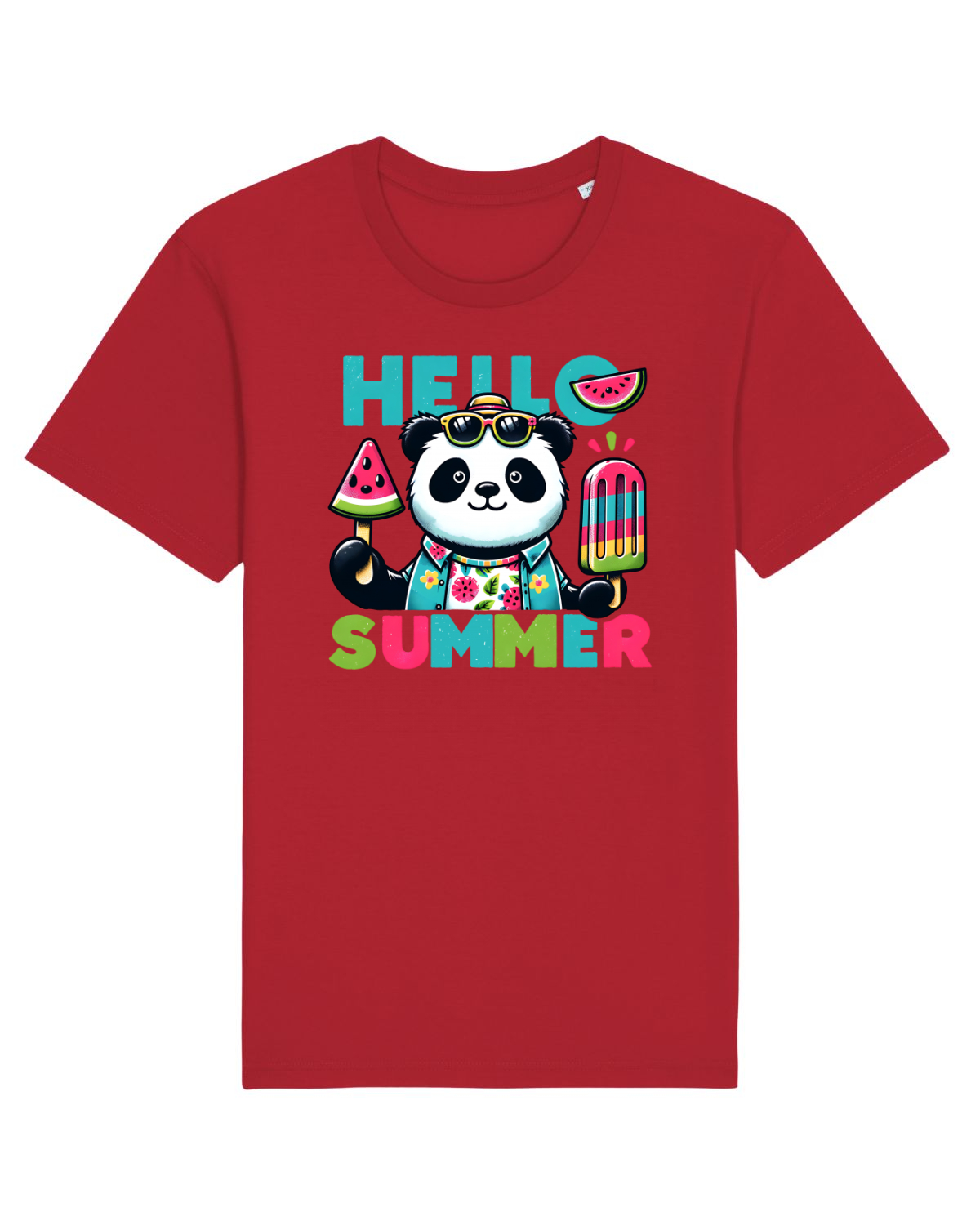 Tricou mânecă scurtă Unisex Rocker Red