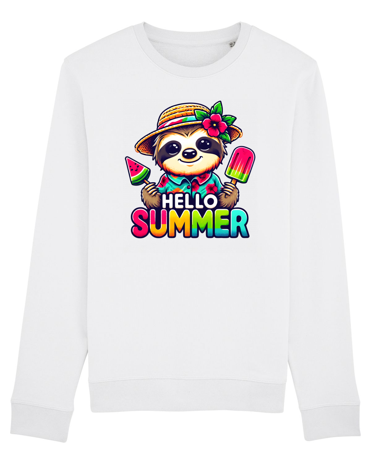 Bluză mânecă lungă Unisex Rise White