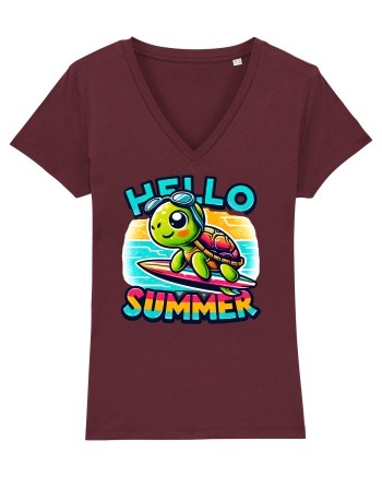 Hello summer - Țestoasă surfoasă Burgundy