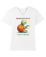pentru iubitorii de țestoase - Anything you can do I can do slower Tricou mânecă scurtă guler V Bărbat Presenter