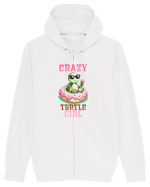 pentru iubitorii de țestoase - Crazy turtle girl Hanorac cu fermoar Unisex Connector