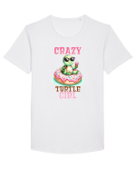 pentru iubitorii de țestoase - Crazy turtle girl Tricou mânecă scurtă guler larg Bărbat Skater