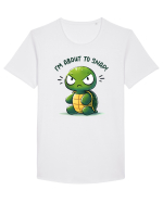 pentru iubitorii de țestoase - I am about to snap Tricou mânecă scurtă guler larg Bărbat Skater