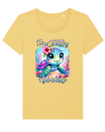 pentru iubitorii de țestoase - I am turtley adorable Tricou mânecă scurtă guler larg fitted Damă Expresser