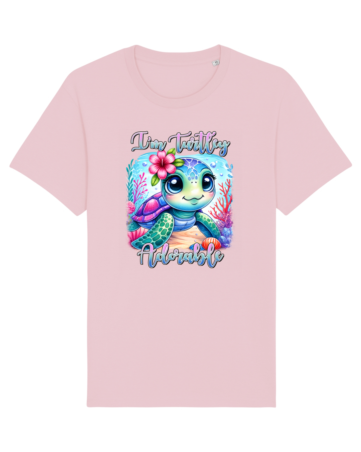 Tricou mânecă scurtă Unisex Rocker Cotton Pink