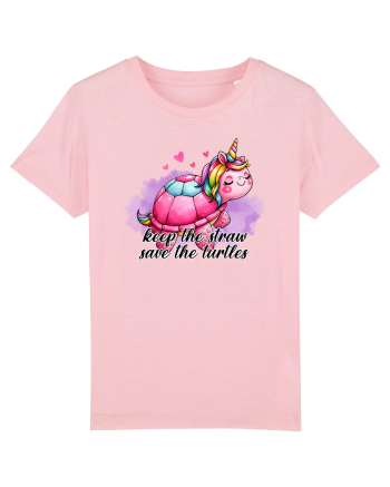 pentru iubitorii de țestoase - Keep the straw save the turtles Cotton Pink