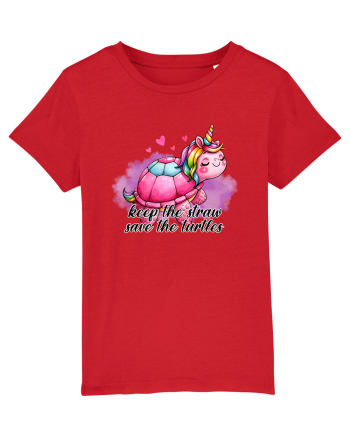 pentru iubitorii de țestoase - Keep the straw save the turtles Red