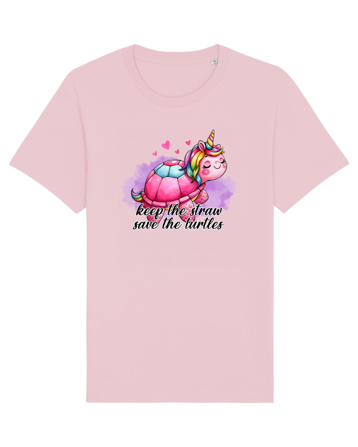Tricou mânecă scurtă Unisex Rocker Cotton Pink