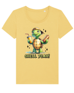 pentru iubitorii de țestoase - Shell yeah ! Tricou mânecă scurtă guler larg fitted Damă Expresser