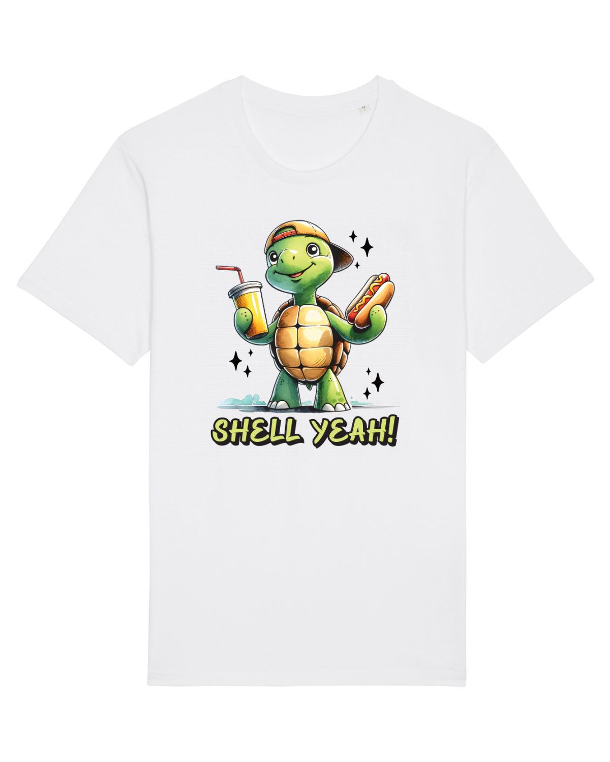 Tricou mânecă scurtă Unisex Rocker White