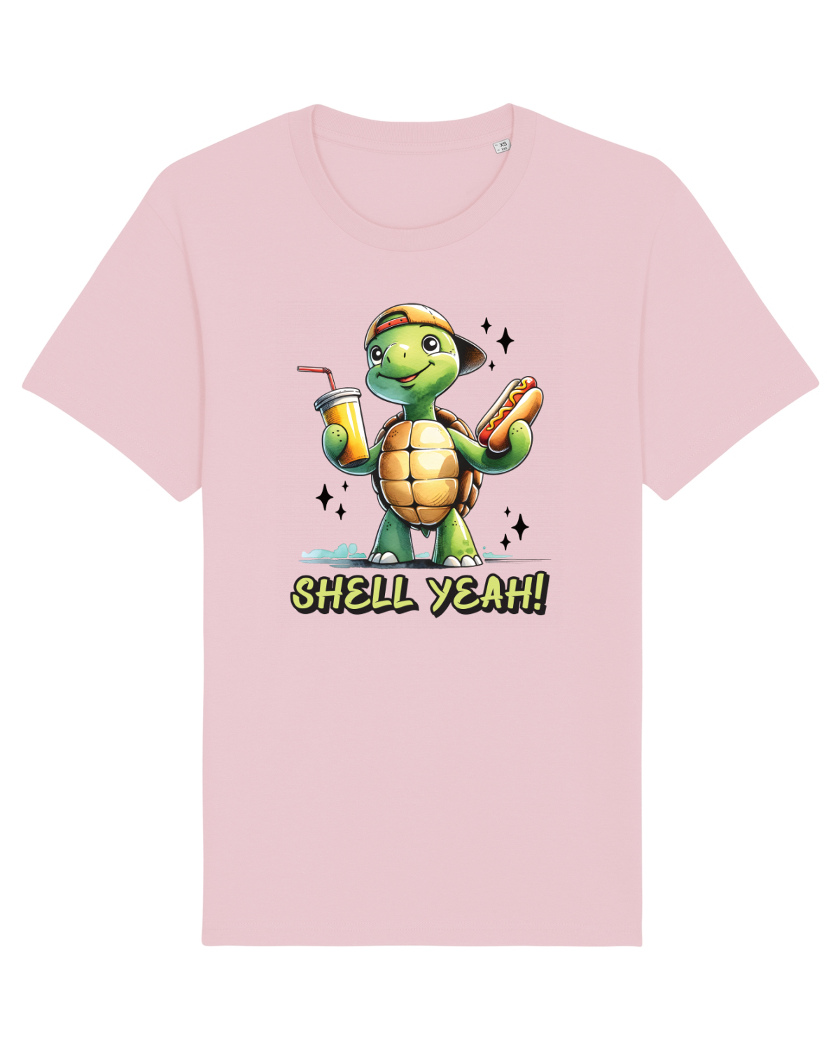 Tricou mânecă scurtă Unisex Rocker Cotton Pink