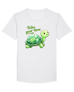 pentru iubitorii de țestoase - Take your time Tricou mânecă scurtă guler larg Bărbat Skater
