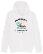Your direction is more important than your speed Hanorac cu fermoar Unisex Connector
