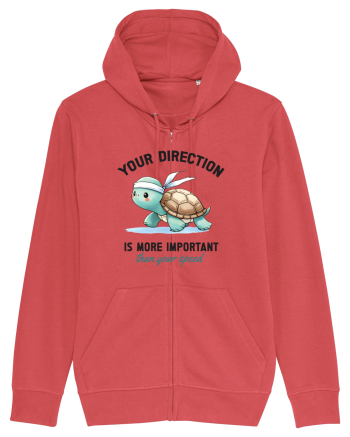 Your direction is more important than your speed Carmine Red