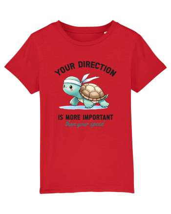Your direction is more important than your speed Red