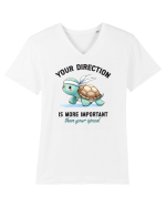 Your direction is more important than your speed Tricou mânecă scurtă guler V Bărbat Presenter