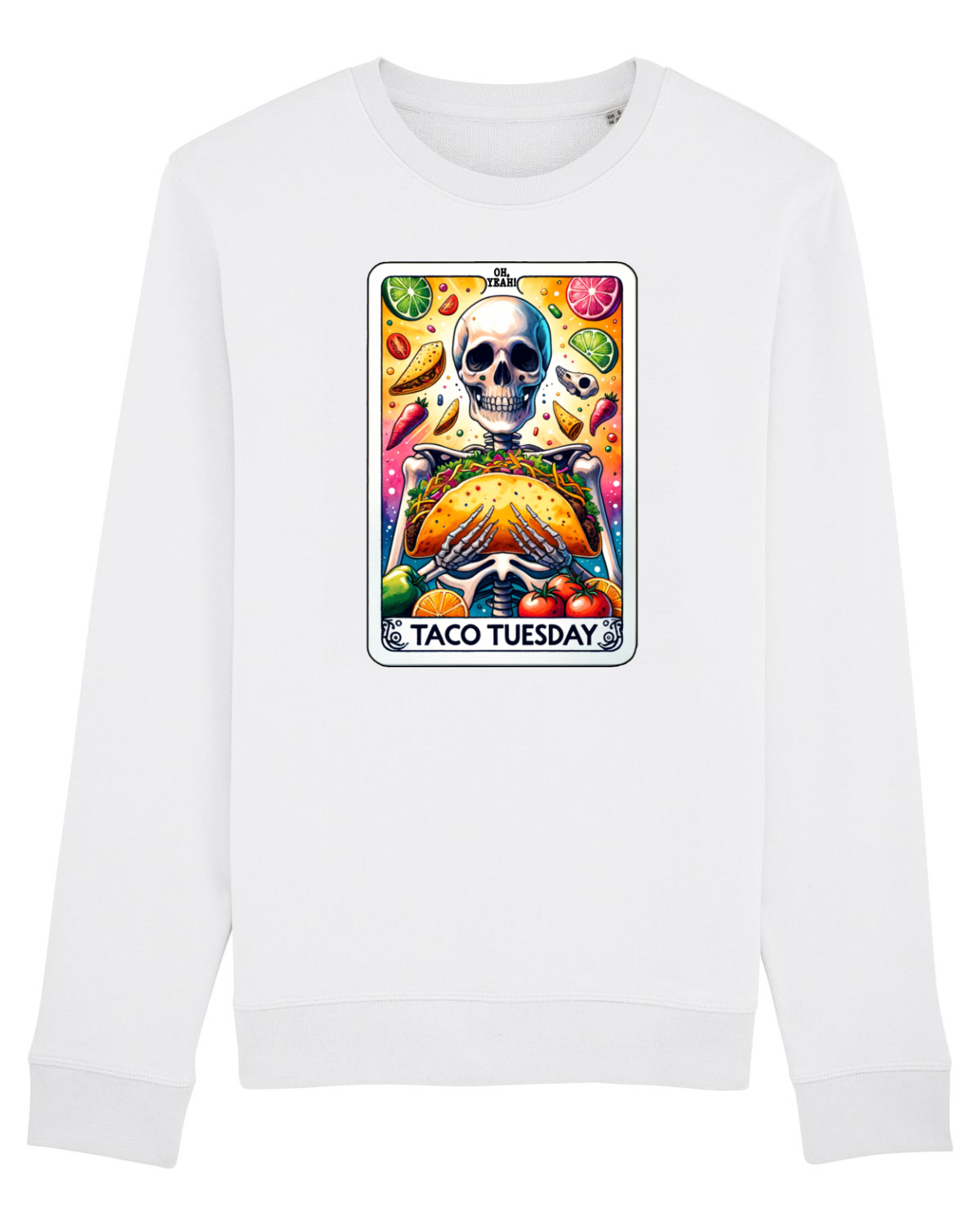 Bluză mânecă lungă Unisex Rise White