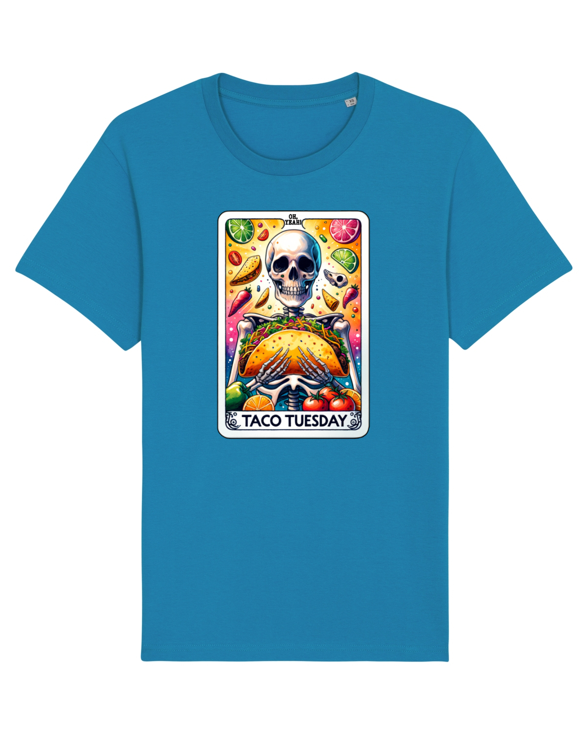 Tricou mânecă scurtă Unisex Rocker Azur