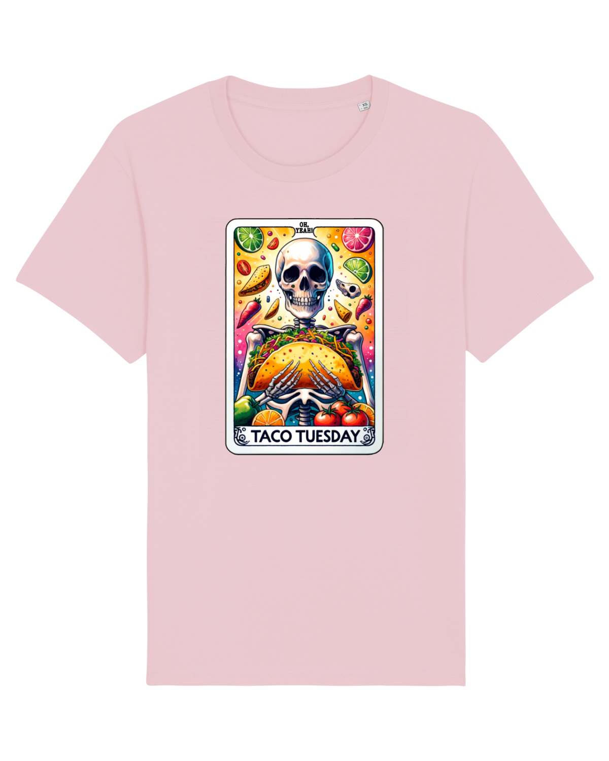 Tricou mânecă scurtă Unisex Rocker Cotton Pink