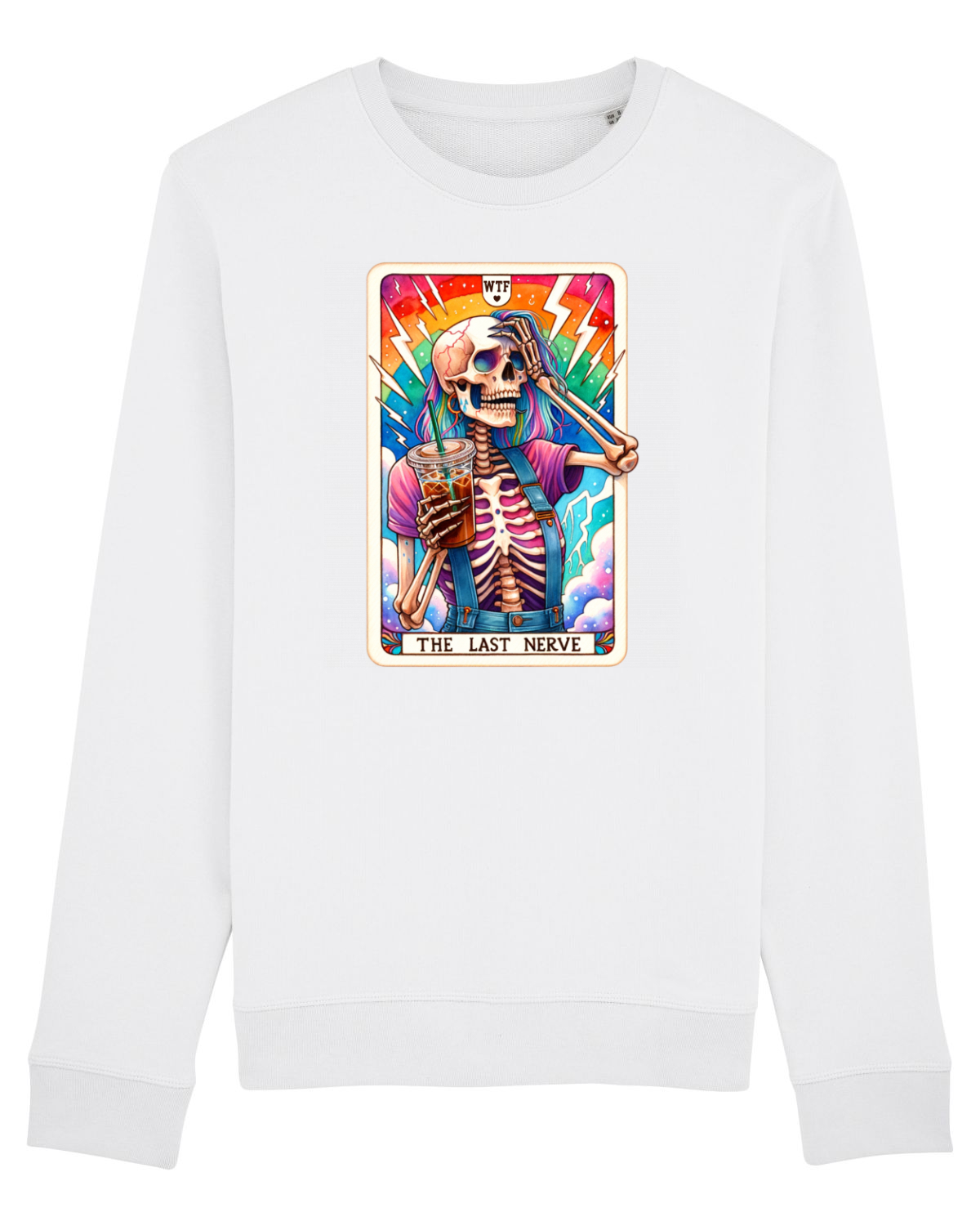 Bluză mânecă lungă Unisex Rise White