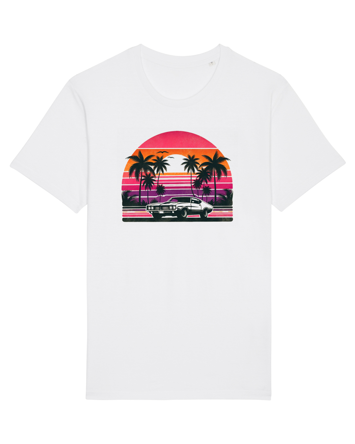 Tricou mânecă scurtă Unisex Rocker White