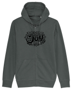 Choose Joy Hanorac cu fermoar Unisex Connector