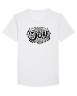 Choose Joy Tricou mânecă scurtă guler larg Bărbat Skater