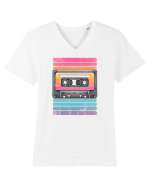 Vintage summer music tape Tricou mânecă scurtă guler V Bărbat Presenter