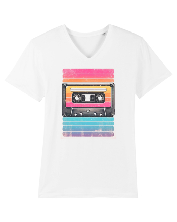 Vintage summer music tape White