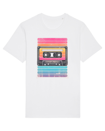 Vintage summer music tape White
