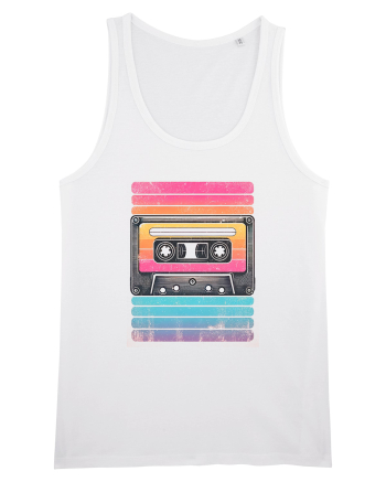 Vintage summer music tape White