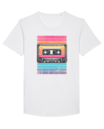 Vintage summer music tape Tricou mânecă scurtă guler larg Bărbat Skater