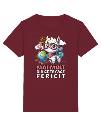 Llama motivational - Fa mai mult din ce te face fericit Burgundy