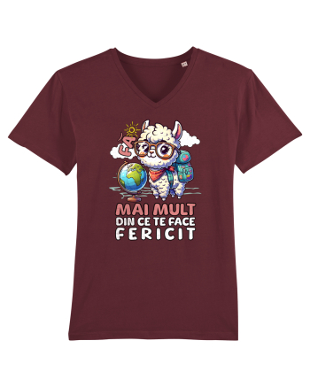 Llama motivational - Fa mai mult din ce te face fericit Burgundy