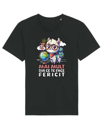 Llama motivational - Fa mai mult din ce te face fericit Black