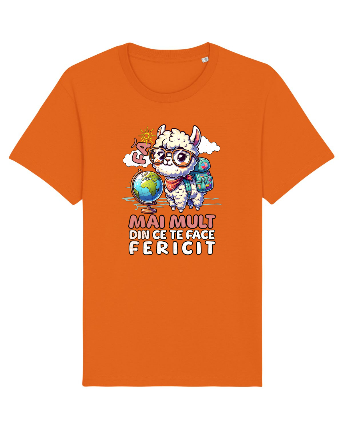 Tricou mânecă scurtă Unisex Rocker Bright Orange