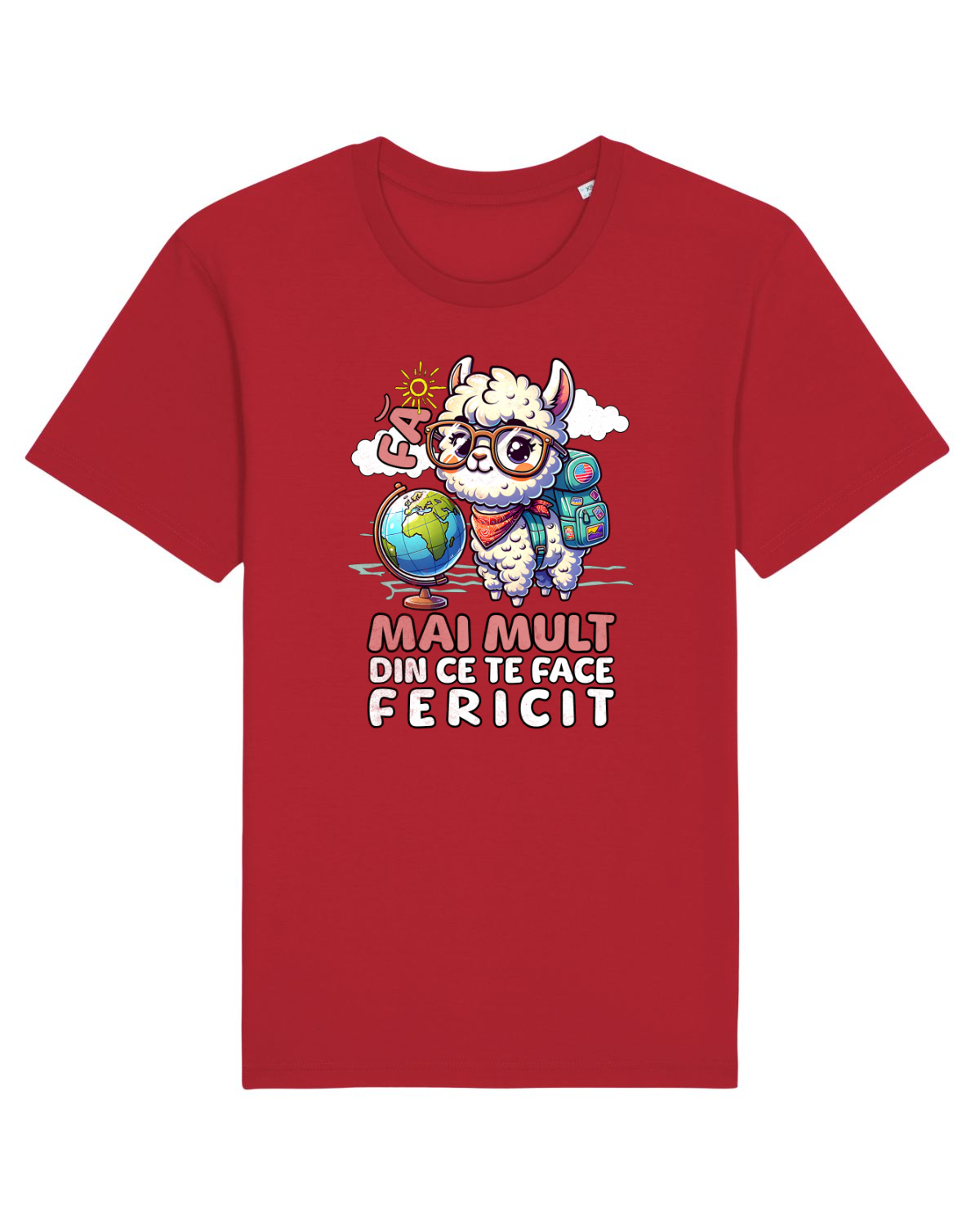 Tricou mânecă scurtă Unisex Rocker Red