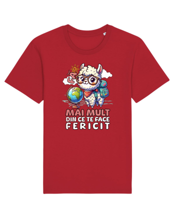 Llama motivational - Fa mai mult din ce te face fericit Red