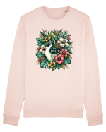 Paun - flori exotice - stay wild Bluză mânecă lungă Unisex Rise