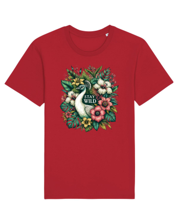 Paun - flori exotice - stay wild Red