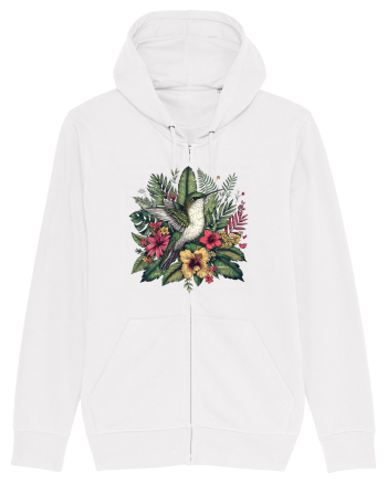 Colibri - flori exotice - 4 White