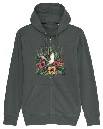 Colibri - flori exotice - 4 Anthracite
