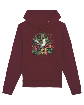 Colibri - flori exotice - 4 Burgundy