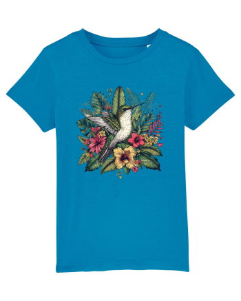 Colibri - flori exotice - 4 Azur