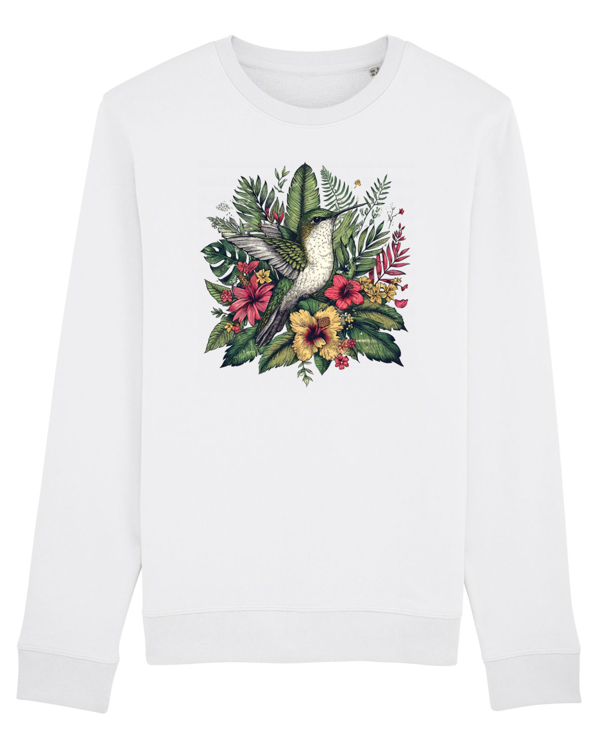 Bluză mânecă lungă Unisex Rise White